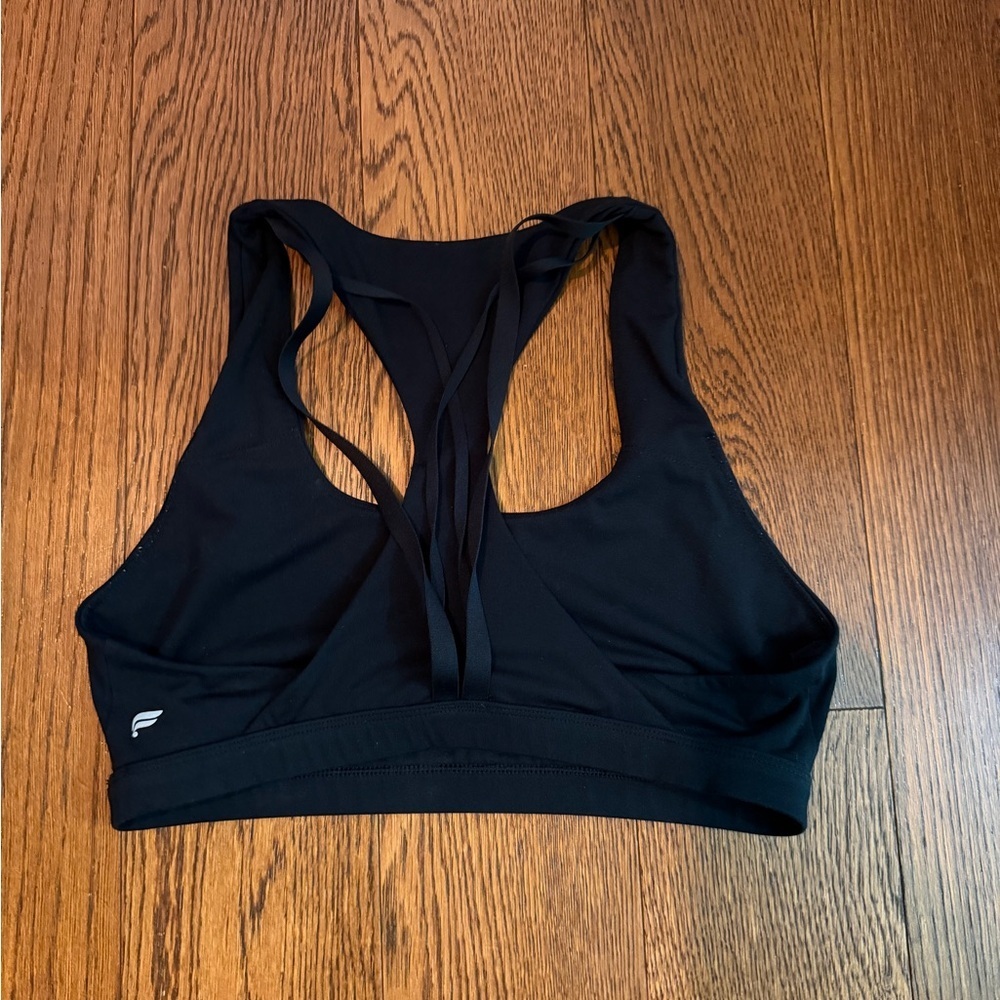 Fabletics Black Racerback strap Detail Sports bra Workout